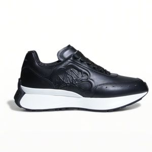 Alexander McQueen Black Leather Runners